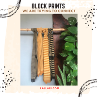 Kesri Block Print Scarf