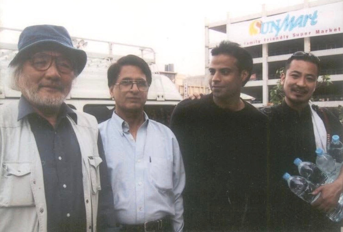 Ijaz Hussain with Yamazaki Momomaro and colleagues, Gulberg, Lahore